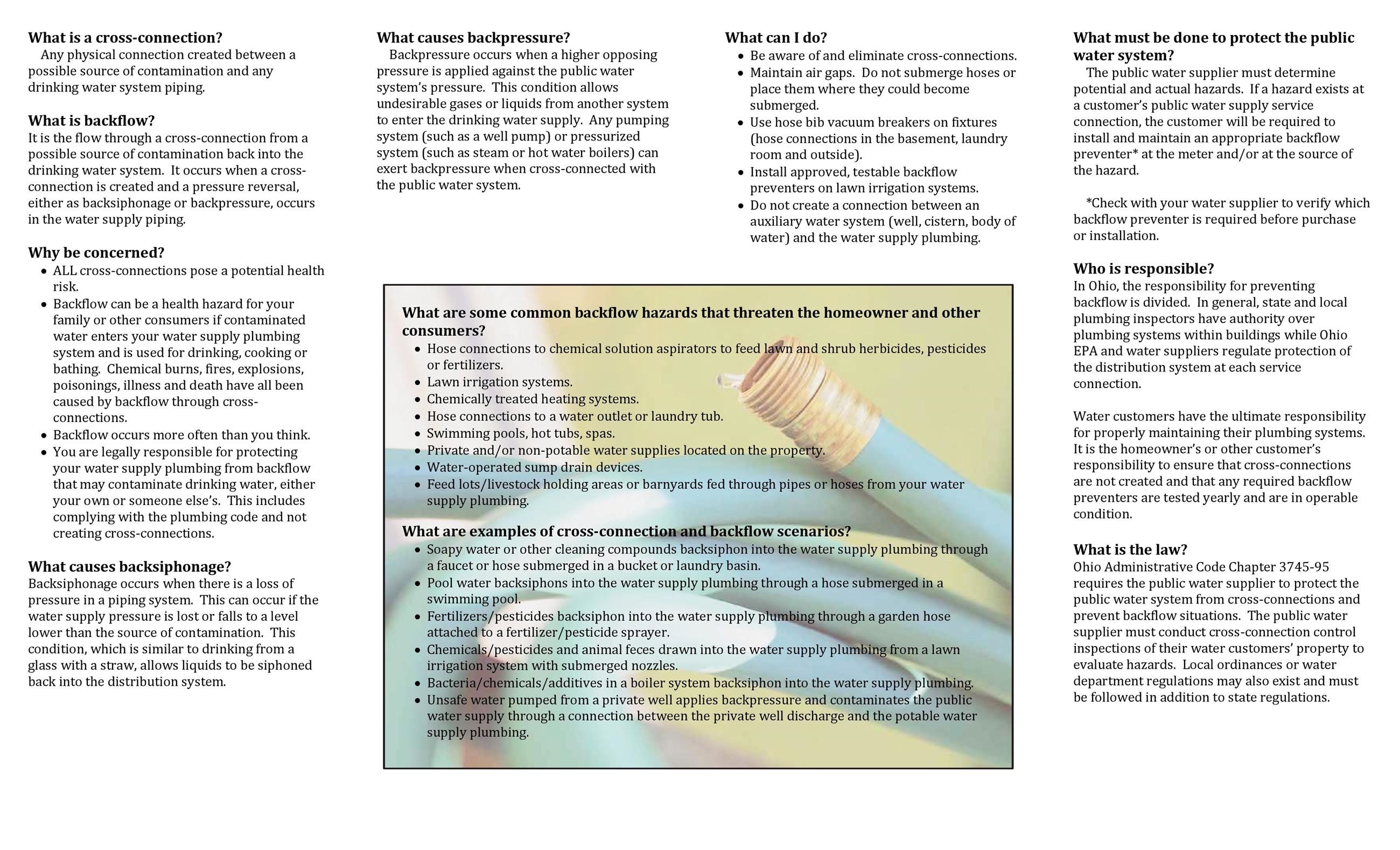 Ohio EPA - Cross Connection Control - Page 2