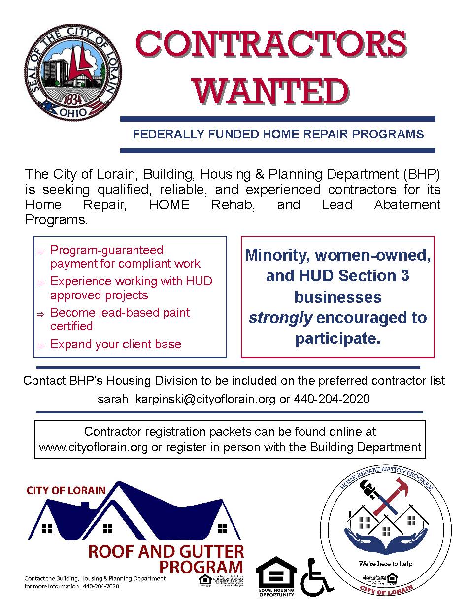 Contractors wanted flyer