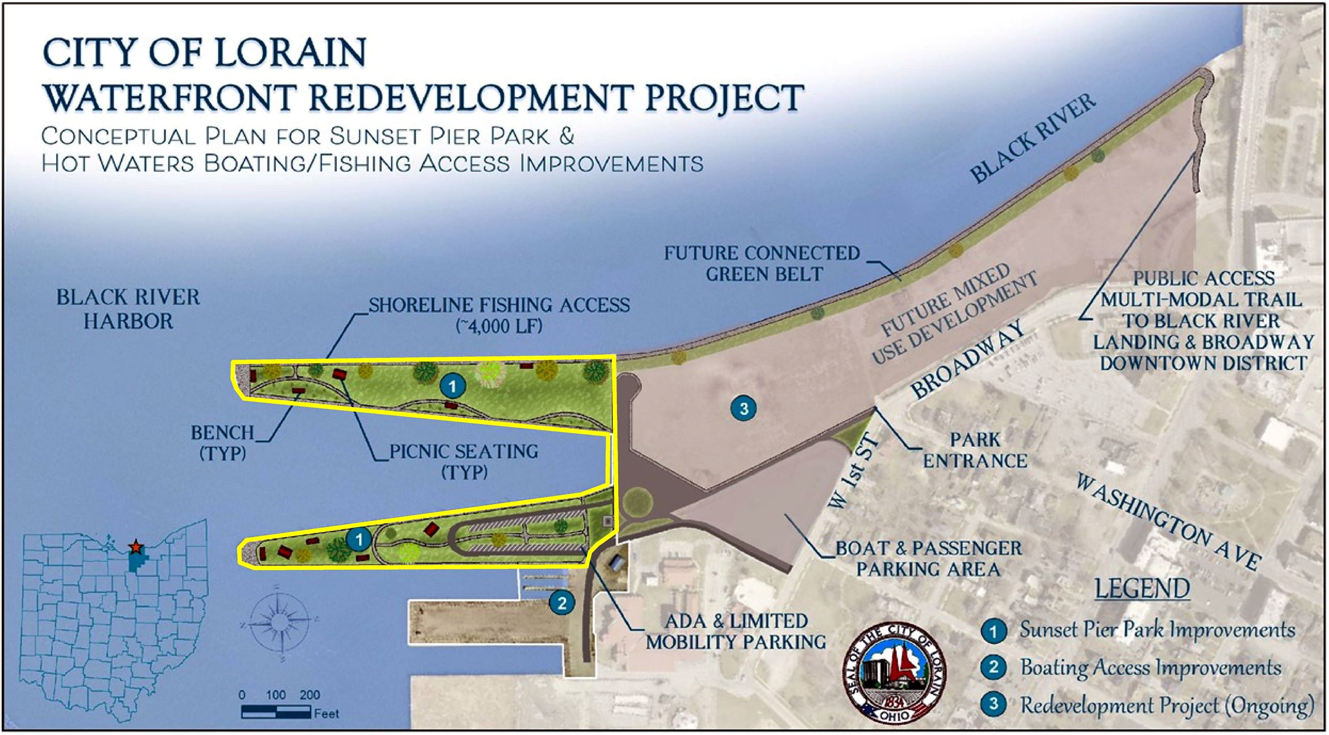 Finger Piers Outline Color