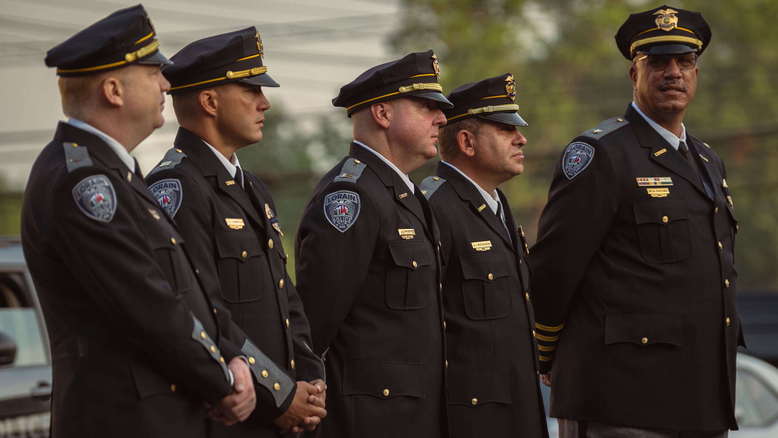 Command Staff standing together